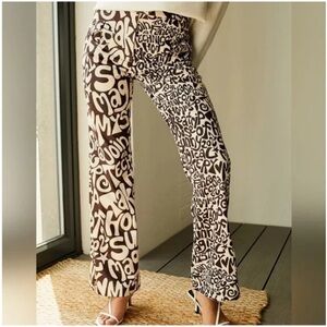 NWT House of Sunny Scooby Pants - Mahogany and Oat Milk, size 12